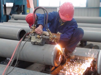 Magnetic Pipe Flame Cutting and Beveling Machine